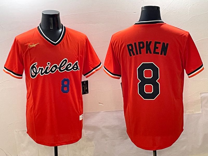 Men Baltimore Orioles #8 Ripken Orange Game Nike 2025 MLB Jersey style 4255